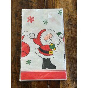 Vintage Hallmark Kids Santa Table Cloth